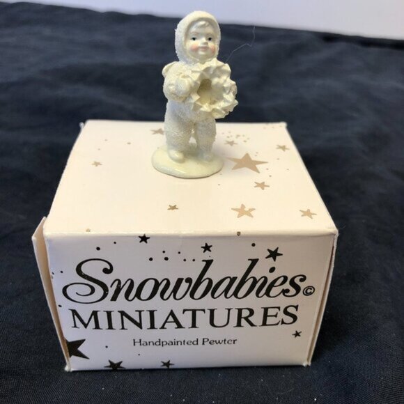 Dept. 56 Snowbabies Hand Painted Pewter Miniature Winter Figurines Set of 3 - Picture 5 of 9